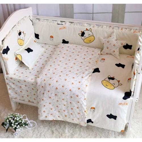 6/9pcs Toddler Bed Bedding Set nursery decor Kids Room Decor ropa de cuna nordic baby room 120*60/120*70cm