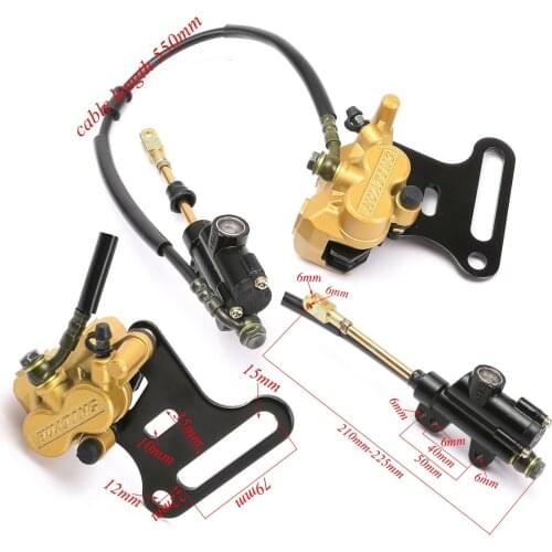 Motorcycle Hydraulic Rear Disc Brake Caliper Master Cylinder Brake System Kit For 4 Stroke 125cc 150cc Engine Dirt Bike Pit Bike