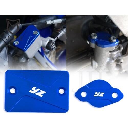 Motorcycle CNC Front Rear Brake Fluid Reservoir Cap Cover For Yamaha YZ125 YZ250 YZ250F YZ450F YZ 125 250 450 F 250F 450F