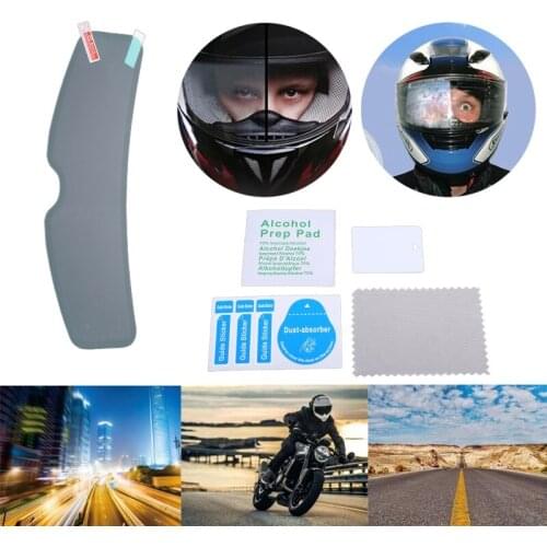 Motorbike Clear Anti-Fog Patch Film Universal Motorcycle Helmet Fog Resistant Screen Lens for K3 K4 AX8 LS2 HJC MT Helmets
