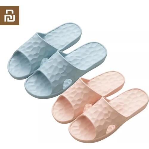 Youpin Soft Slippers Floor Flat Anti-slip Bathroom Slippers Dustproof Lightweight Comfortable Indoor Home Slippers For Couples