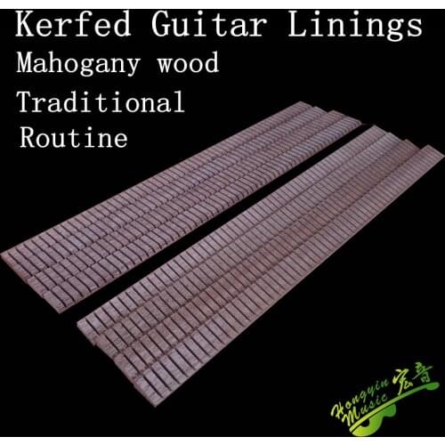 8 Pcs of Set Guitar Binding Strip Inside African mahogany Inlay Lining Guitar Edge Trim Project Replacement Accessory