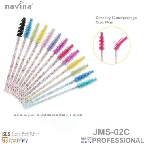 Navina JMS-02C full color brush, 500pcs/10bags, Multipurpose Brush, eyelash, clean and remove