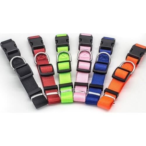 Puppy Dog Collar Pet Nylon Adjustable Padded Collar Soft Comfortable Durable For Large Medium And Small Dogs Cats Teddy Supplies