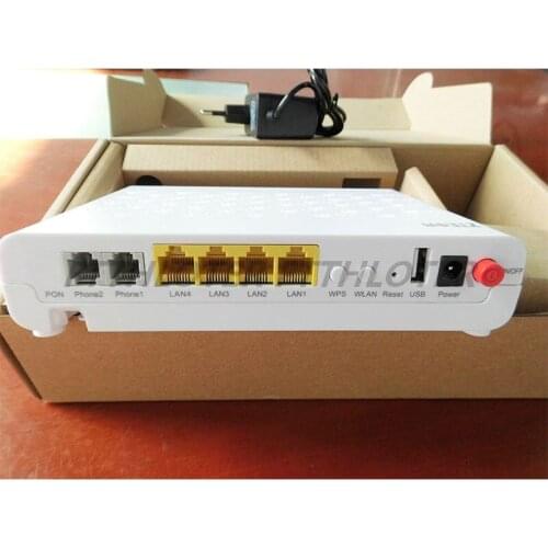 20pcs FTTH Gpon Onu ZTE Modem Fiber Optical Telecom ZTE F660 V6.0 Router 1GE+3FE+1POTS+WIFI Apply To FTTH Modes Terminal