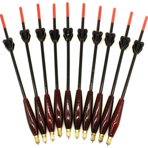 AGAPE 10pcs/Lot Fishing Waggler Float Bobber 4G+2G 5G+2G 6G+2G 5g+1g Buoyancy with Brass at Bottom 110901 110902 4.7