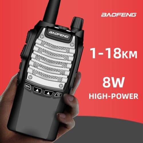 Baofeng UV-8d Walkie talkie 8W high power outdoor civil 1-10km Mini construction site Hotel Double PTT transmit key