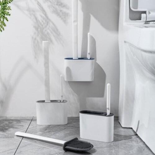 Durable Toilet Cleaning Brush Household Cleaning Tool Wall-mounted Cleaning Brush Holder RackFor Toilet Bathroom Accessorie