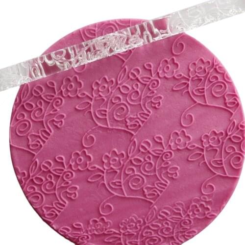 Leaf Plum Shape Transparent embossing acrylic Rolling Pin sugarcraft Cake Fondant Pastry Decoration Gift Cake Gift
