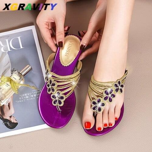 D047 2021 Summer Shoes Elegant Open Toe Summer Slides Female Outdoor Shoes High Quality Ladies Fashion Sandals Evening Flip Flop