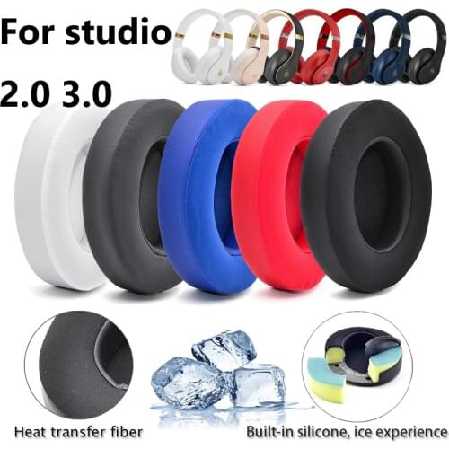 Replacement Earpads Cushion for Studio 2.0 3.0 High Quality Ice Feeling Sponge Foam Ear Pads Cover for Studio 2 3 Headphone