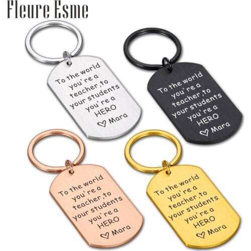 Thank You Teacher Gift For Principal School Professor Keychain Appreciation Coach Gift End Of The School Year Boutique Car Keys