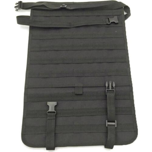 Tactical Car Seat Back Organizer Bag with Back Hanger System Molle Vehicle Panel Cover Protector Universal Seat Storage Cover