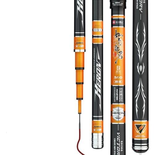 3.6M-7.2M Carp Fishing Rod Super Hard Taiwan Fishing Rod Super Light Hand Poles De Pesca 19 Tone Fishing Tackle