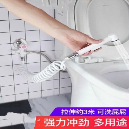 Toilet lengthening flusher toilet accessories companion handheld flushing nozzle toilet cleaning nozzle toilet accessories