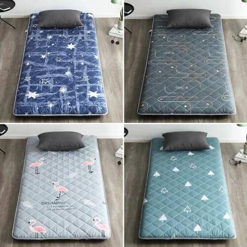 Comfortable Soft Foldable High rebound Tatami Mattress students Thick 5cm high quality Mattress with straps twin queen king size