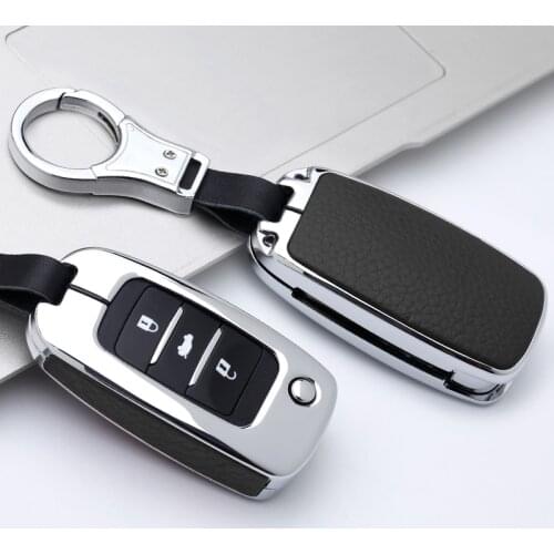 2019 Zinc alloy+Genuine Leather car key protection case cover For Changan Eado CS35 CS75 Oushang A600 A800 RAETON CS15 V3 V5 V7