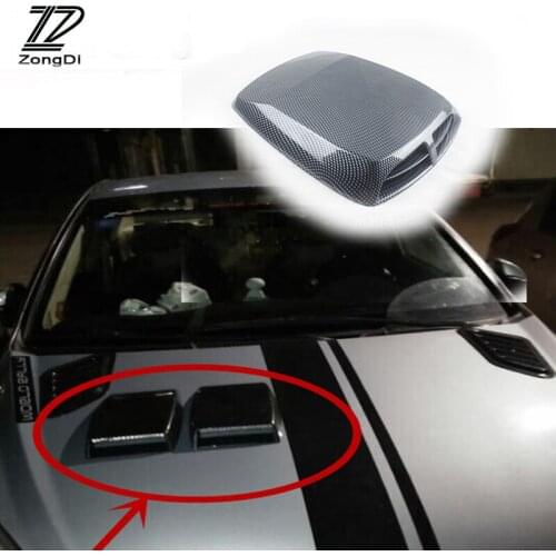 ZD For Ford Focus 2 3 Fiesta Mondeo Ranger Kuga Seat Leon Ibiza Lexus Car Front Fender Engine Hood Air Vent Trim Cover Sticker