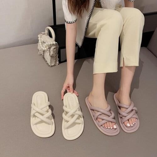 Zar a Woman 2021 Shoes Summer New Fashion Flat-Bottomed Womens Flat-Heeled Beach Sandals For Women Slippers Luxury Brand