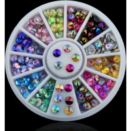 1 Pcs Colour Pinnacle Drill Nail Mirror Glitter Powder Metallic Color Nail Art Gel Polishing Chrome Flakes Decorations Manicure