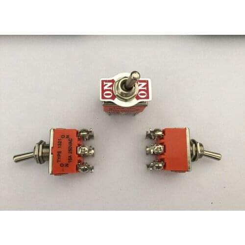 10PCS 6-Pin ON-ON Toggle Switches 15A 250V