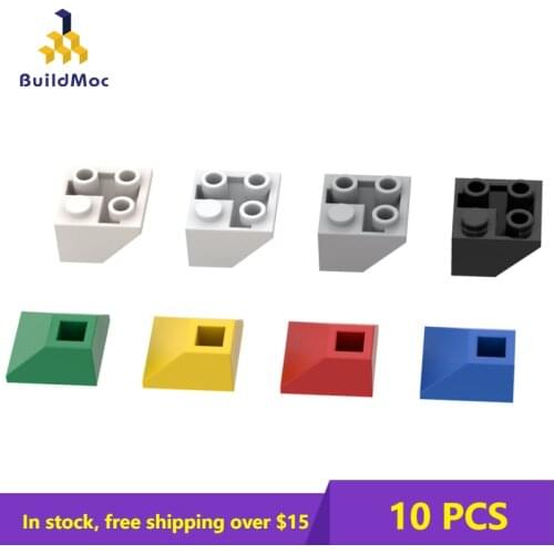 10PCS MOC Bricks 3676 Slope Inverted 45 2 X 2 for Building Blocks Parts DIY Bricks Bulk Model Educational High-Tech Parts Toys