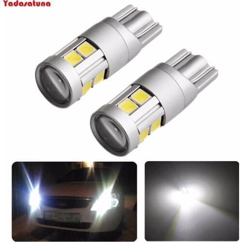 2*194 LED Light Bulb 9-SMD 3030 Chips 168 175 2825 W5W T10 Wedge LED Bulbs White for Dome Map Door Courtesy Parking Lights