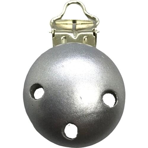 25PCS SILVER COLOR Natural Wood Baby Pacifier Clips