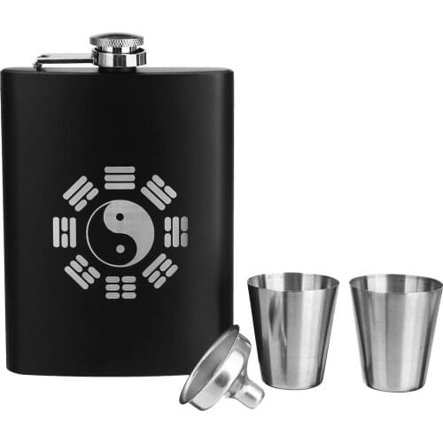 8oz Stainless Steel Pocket Liquor Hip Flask Drink Flagon with Funnel