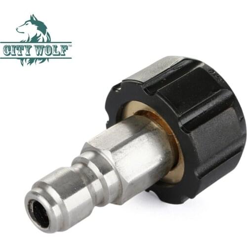 City wolf high pressure washer snow foam lance adaptor M22 G1/4 qucik connector for Karcher HD series car washers