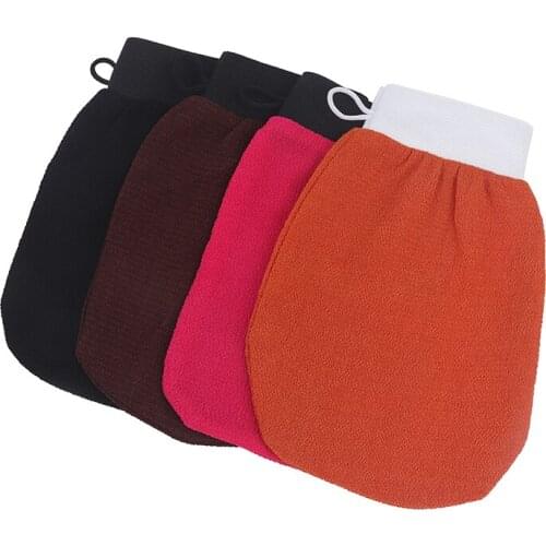 1 Piece Double Sided Hammam Scrub Mitt Magic Peeling Glove Exfoliating Tan Removal Mitt