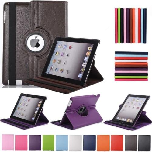 PU Leather Flip Smart Stand 360 Rotating Case Cover For Apple iPad Air 2/iPad 6 Case for iPad 6 protector