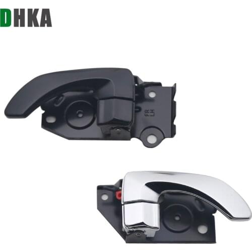 DHKA CHROME INSIDE INTERIOR DOOR HANDLE FOR HYUNDAI Santa Fe 01-06 2001 2002 2003 2004 2005 2006 OEM: FR:82620-26000 FL:82610