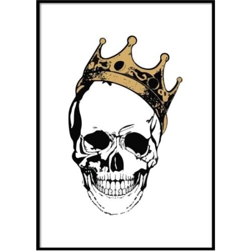Beryl Slope Design Studio King Skull Illustration Poster wall graphics gráficos de parede настенная графика