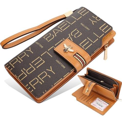 Long Wallet Women Fashion New Clutch Bag Letter Wallets Hasp Slim Ladies Phone Bag Luxury Brand Purse Card Holder Leather Wallet