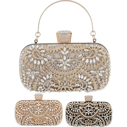 Womens Evening Clutch Bag for Wedding Clutch Purse Chain Shoulder Bag Small Party Handbag with Handle