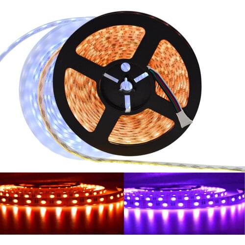 5M SMD 5050 Flexible LED Strip Light Home Light 5050 DC 12V LED Light RGBW/RGBWW Diode Tape Rope 4 Color in 1 LED Chip 60 LEDs/m
