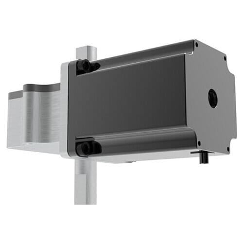 Hybrid 57mm size stepper motor with worm gearbox dual geared shaft