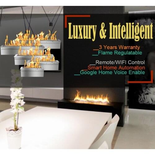 Inno living fire 36 inch automatic bio fireplace CE certified wifi control