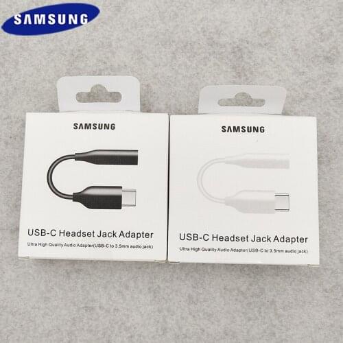 Samsung Type C 3.5 Jack Earphone Cable USB C To 3.5mm AUX Headphones Adapter For Galaxy Note 10 Plus 10+ S20 Plus Ultra A8S A90