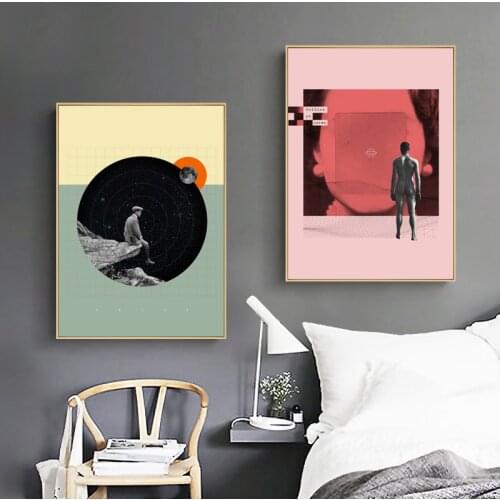 Creative Canvas Painting Wall Art Posters and Prints Nordic Wall Picture for Living Room Home Decor Artwork