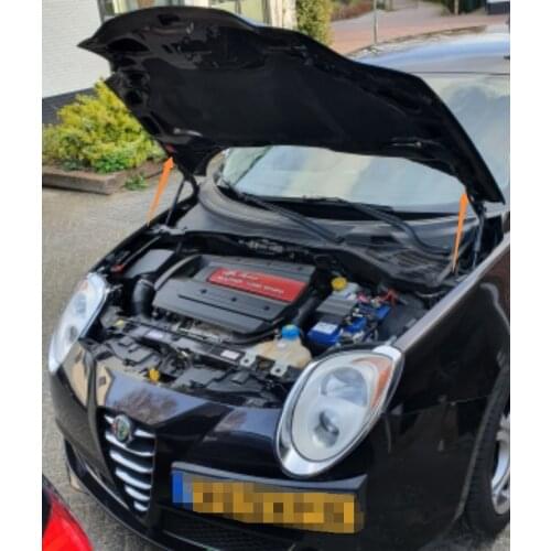 Front Bonnet Hood Damper for 2008-2018 Alfa Romeo MiTo Hatchback Modify Gas Struts Lift Support Shock Absorber