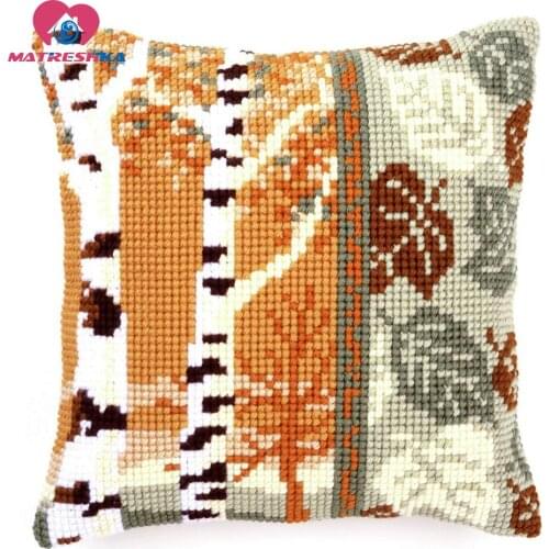 Horse cross-stitch pillow latch hook rug kitsembroidery carpet hook needlework button package crafts do it yourself home decor