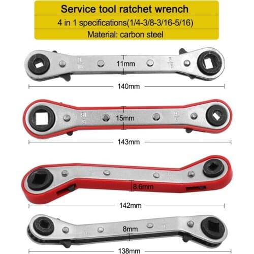 Ratcheting Fully-Reversible Refrigeration Wrench with Compact Design and Fast Switching, Save Time and Effort