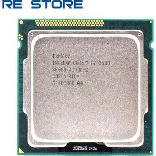 Used Intel Core i7 2600 3.4GHz Quad Core Processor 8MB 5GT/s SR00B LGA 1155 cpu