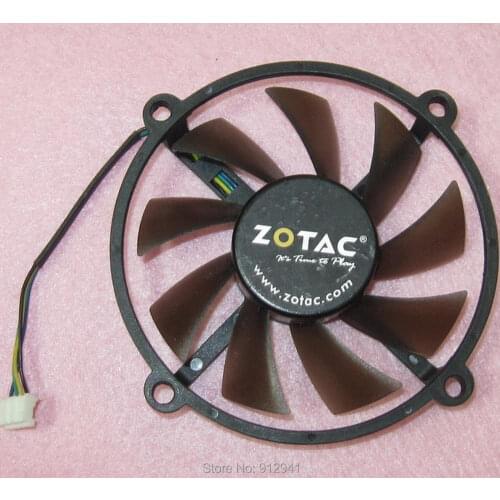 R119 POWER LOGIC PLA08015B12HH Graphics / Video Card Round Fan Replacement 12V 0.35A 4Wire 4Pin Connector for ZOTAC GTS450