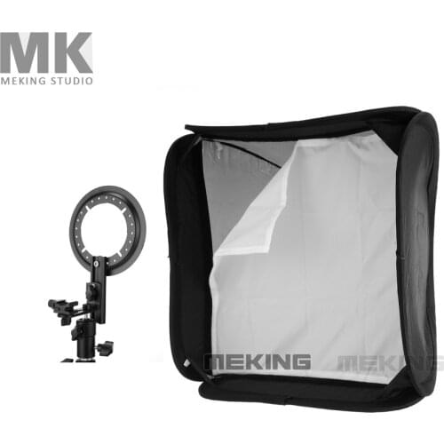 Meking E5050 Softbox For Speedlite SpeedLight Flash 50cm 20" Soft Box with L-Shape Adapter Diffuser Carrying Bag