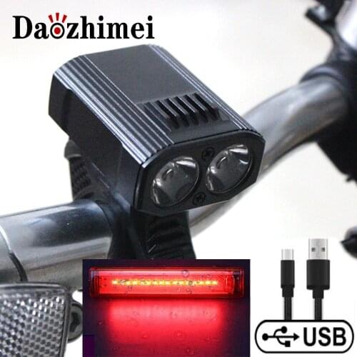 Bike Light Waterproof USB Rechargeable LED 5 Light Modes MTB Front Lamp Headlight Aluminum Ultralight Flashlight Bicycle Light