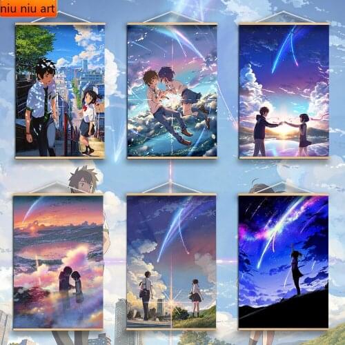 Japanese Anime Your Name 5D DIY Full Diamond Embroidery Diamond Painting Diamond Mosaic Cross Stitch Kits Room Decor