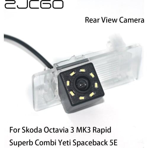 ZJCGO CCD Car Rear View Reverse Back Up Parking Waterproof Camera For Skoda Octavia 3 MK3 Rapid Superb Combi Yeti Spaceback 5E